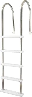 Blue Wave NE122SS Stainless Steel In-Pool Ladder,Silver/white