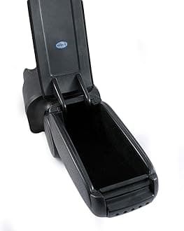 Armrest Car Arm Rest Centre Console For Fiesta MK6 CB1 CCN 2009 Onward Specific Model Fit Storage Box Organizer with Base Black Textile