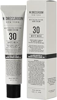 W.Dressroom No.30 White Musk Moisturizing Hand Cream for Dry Hands, Non-Greasy Korean Hand Lotion & Hand Care for Women with Hydrating Formula, Travel Size (1.69 fl oz)