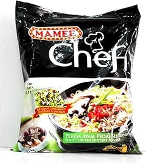 Mamee Chef Instant Noodles 72g (Spicy Chicken Shiitake, 32 Packs)
