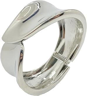 YMBYCM Chunky Gold-plated Bangle Bracelets for Women Trendy Wide Chunky Cuff Bracelets Hammered Irregular Wrist Cuff Wrap Bracelet