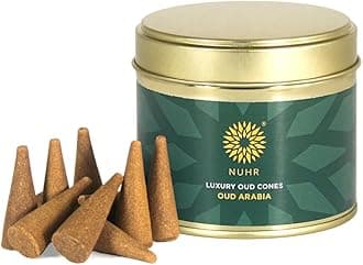 HOME Incense Cones Oud Arabia Luxury / 20 Strong Scented Cones/Bakhoor alternative/Lasting Fragrance Aroma Natural Authentic Agarwood for Aromatherapy, Meditation & Stress Relief Refreshing