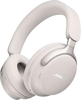 QuietComfort Ultra Bluetooth Wireless Noise Cancelling Headphones for music with Spatial Audio, Over-the-Ear Headphones with Mic, Up to 24 Hours of Battery Life, White Smoke
