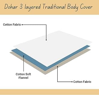 COZY FURNISH Super Soft Brushed Microfiber Cotton 3 Layer Breathable Single Dohar Lightweight Warm Bed Dohar 57X87(Inches) 144X220(CM) Flannel Dohar Throws for Bed (Brown)
