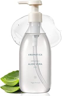 [AROMATICA] Organic Gel Aloe Vera Aloe Soothing Gel 300ml - All in One Moisture Gel Body Care Moisturizing Skin Care Korea Cooling