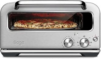 The Smart Oven Pizzaiolo – 12" Countertop Pizza Oven, 400°C, 7 Presets, Brushed Stainless Steel – Authentic Wood-Fired Style Pizza in 2 Minutes - UAE Version, 2 Year Manufacturer Warranty
