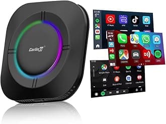 Carlinkit Android 13 Tbox S2, LED Version, 4+64GB with Qualcomm 8-core, 3-in-1 Wireless Adapter with CarPlay/Android Auto/Play Store/Streaming Video/Built-in GPS
