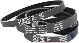 MYruN V-Belt Treadmill Belt Drive Belt 230J/PJ584 240J/PJ610 3/5Ribs Rubber Multi Groove Belt Multi Wedge Treadmill Motor Bike Fitness MYruN (Size : 245J-PJ622, Style : 1PC_8RIBS)