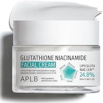 Glutathione Niacinamide facial cream 55 ml Korean Skincare, Skin brightening and Pore Tightening for all skin types,Men&Women