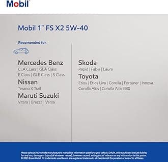 Mobil 1 FS X2 5W40 3.5L for all types of vehicles