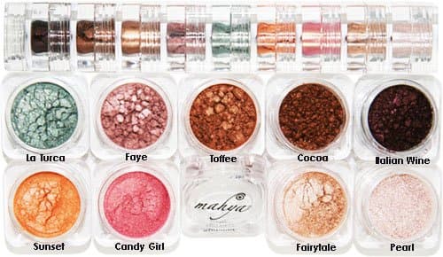 Mahya Mineral Eye Shadow 9 stack - Summer