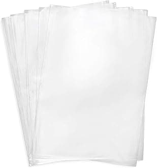 Shrink Wrap Bags,100 Pcs 9x14 Inches Clear PVC Heat Shrink Wrap for Packagaing Soap,Bath Bombs,Candles,Small Gifts, Jars and Homemade DIY Projects