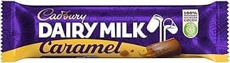 Dairy Milk Caramel Chocolate Bar, Smooth Caramel Centre, 45 g (Pack of 48)