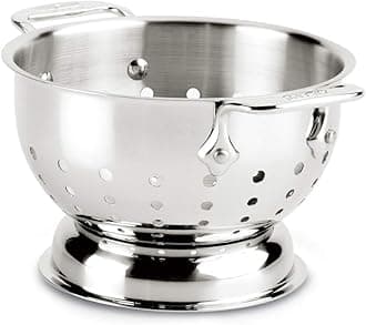 All-Clad56015 Stainless Steel Dishwasher Safe Colander Kitchen Accessorie, 1.5-Quart, Silver