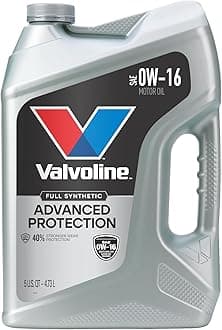 Valvoline Advanced Full Synthetic SAE 0W-16 Motor Oil 5 QT