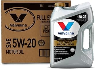 ValvolineExtended Protection Full Synthetic Motor Oil SAE 5W-20 5 QT, Case of 3