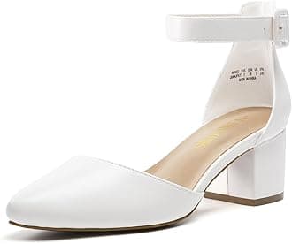 Womens Court Shoes Elastic Ankle Straps ANNEE