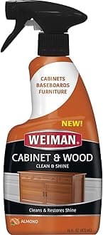 Weiman Wood Cleaner and Furniture Polish Spray Wood Clean and Shine, Furniture Restorer, Cabinet Polish, Furniture Cleaner 16 fl oz