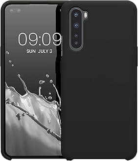 kwmobile Case Compatible with OnePlus Nord Case - TPU Silicone Phone Cover with Soft Finish - Black Matte