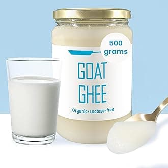 Ghee Easy Organic Goat Ghee 500g - Pure Clarified Goat Butter - 100% Organic & Pure - Ideal for Paleo and Keto - Gluten-Free and Lactose-Free - Ayurveda