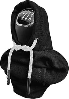 Car Shift Gear Cover, Fashionable Sweater Hoodie Auto Gear Shift Knob Protector, Funny Gear Shift Hoodie for Knob Cover Gift, Universal Auto Interior Accessories Fit Most Cars, Black