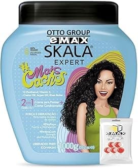 SKALA Hair Type 3ABC - Eliminate Anti Frizz, For Curly Hair -2 in 1 Conditioning Treatment Cream and Cream To Comb -100% VEGAN - Extra Large Size 35.2 Oz