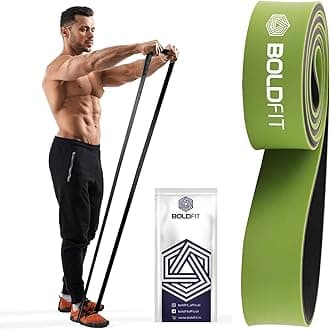 Boldfit Heavy Resistance Band Double - Green-Black (40-60kg)
