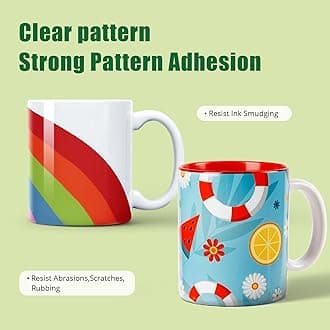 HTVRONT Sublimation Coating for All Hard Substrates-250ml Glossy Waterproof Sublimation Coating for Mugs, Glass, Tumblers, Sublimation Coating for Ceramics, Tiles, Stainless Steels with Super Adhesion