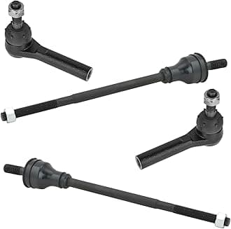4 Piece Kit Inner Outer Tie Rod End LH RH for Chevy Express 2500 Van Express 3500 Van GMC Savana 2500 Van Savana 3500 Van
