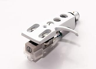 Headshell, AT-3600L Cartridge and Stylus, Needle for Technics SL 20, SL 20A, SL 220, SL 221, SL 23, SL 235, SL 23A, SL B2, SL B202, SL B205, SL B3, SL B303, SL 120, SL 110 (White)