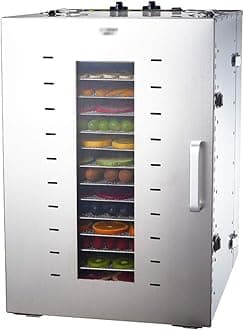 Digital Food Dehydrator, Thermostat - Timer, Large-Capacity 10-Layer Stacking Tray, Large Stainless Steel Fruit, Vegetable Dryer, 1500W