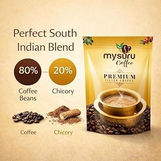 MYSURU COFFEE Premium Filter Coffee Powder 100g [Pack of 2] | Aromatic Taste [80% Coffee - 20% Chicory] | Traditional South Indian Blend | Freshly Roasted Ground Coffee
