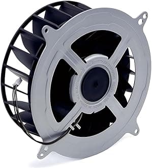 PS5 Internal Cooling Fan Internal CPU Cooling Fan Replacement for PlayStation 5 PS5 23 Blades Fan12V 2.15A Silence Cooler(with 6CM Cable & T8 Screwdriver)