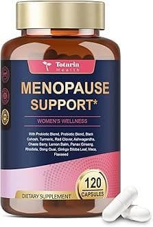 Complete Menopause Supplements for Women, 40-in-1 Hormone Balance for Women Night Sweats Relief*, Hot Flashes*, w/Black Cohosh, Probiotics, DIM, Vitex, Dong Quai, Red Clover, 120 Capsules
