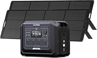 OUPES 2000W Mega 1 Solar Generator Kit with 480W Panel Included (2×240W), 1024Wh LiFePO4 Battery Power Station with UPS & APP, for Home Backup, Blackout, 24/7 Off-Grid Power, Camping, RVs
