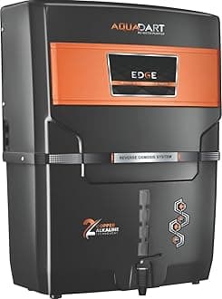 AquaDart Ro Water Purifier With Copper + Alkaline With UV, UF and TDS Controller | 12Liter | Fully Automatic Function Ro Water Purifier-12 Liter Storage Home and Office (Made In India) EDGE