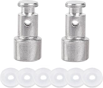2 Pcs Universal Replacement Floater Valve with 6 Pcs Silicone Gaskets Electric Pressure Cookers Parts for Pressure Pot Such as XL, YBD60-100, PPC770, PPC780, PPC790
