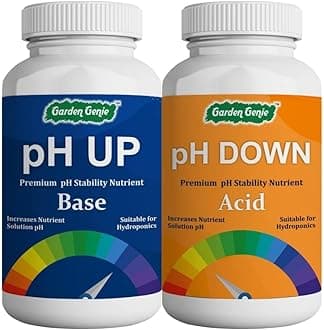 Garden Genie Ph Up Down Solution For Hydroponic Systems, Hydroponic Solution For Indoor And Outdoor Plants, Ph Adjuster Hydroponics Nutrient Liquid Solution Combo - 100 Ml Each