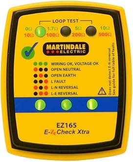Martindale EZ165 Loop Check Plug Tester, Yellow