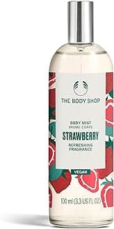 The Body Shop Strawberry Body Mist (1x 100ml), Refreshing Sweet Body Mist for Women, Fruit-Scented Mist with 97% Natural-Origin Ingredients, Everyday Body Spray, Vegan Body Care