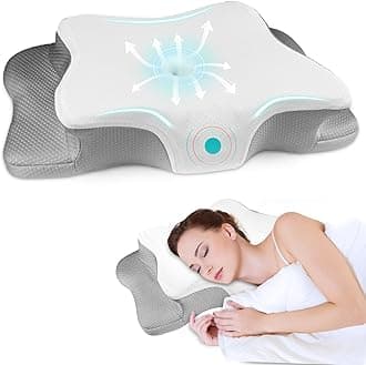 Pain Relief Cervical Pillow for Neck Support,Adjustable Ergonomic Pillow Cozy Sleeping,Odorless Orthopedic Memory Foam Pillows,Contour Bed Pillow for Side Back Stomach Sleeper