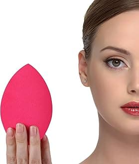 EXTRA LARGE 11CM Make Up Beauty Sponges Blender BIG for Face & BODY (1x Small 1x Large) -With 2 Sponge Holder- FASTER FLAWLESS APPLICATION for Foundation/Fake Tan/Powder/Blending/Setting/