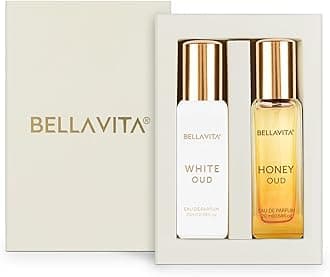 Bella Vita Luxury White Oud & Honey Oud | Long Lasting Perfume | Perfume for Man & Woman | EDP 2x20ml | Honey, Lemon & Patchouli | Premium Fragrance