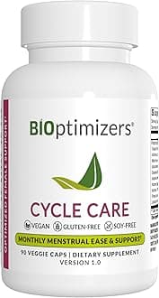 BIOptimizers - Cycle Support - Period Support Supplement for Women - Bloating and Cramping Menstrual Relief - 90 Capsules