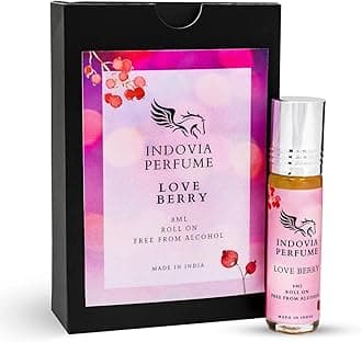 INDOVIA Love Berry Long Lasting Luxury Liquid Perfume (Cedarwood Musk) for Men and Women, 8ml Mini Pocket Travel Size