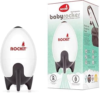Rockit Baby Rocker USB Rechargeable - Hands-Free Portable Rocker Sleep Aid Soother Gently Rocks Stroller or Buggy - Adjustable Speed 60-Min Timer - Fits Pushchairs & Prams Creates Automatic Bouncer
