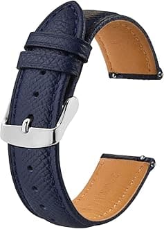 Watch Straps with Quick Release, Texture Leather Watchbands for Men Women, 18mm 20mm 22mm