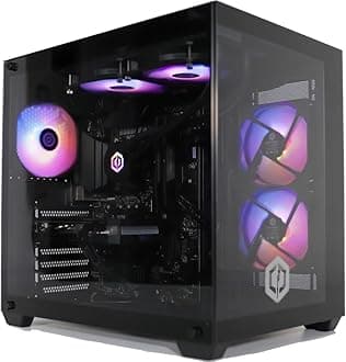 CyberPowerPC Luxe Gaming PC - AMD Ryzen 7 9800X3D, Nvidia RTX 5080, 32GB RAM, 1TB NVMe SSD, 850W PSU, Windows 11, Liquid Cooling, Ark