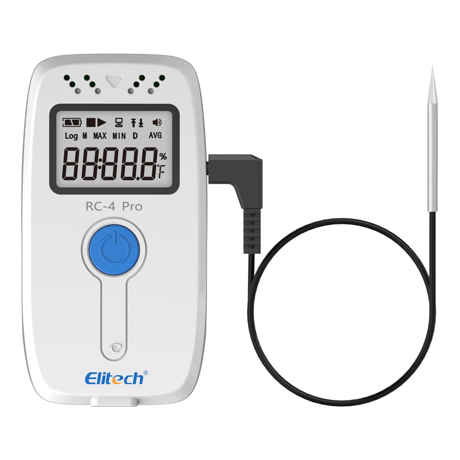 Elitech RC4 Temperature Data Logger with External Temperature Sensor