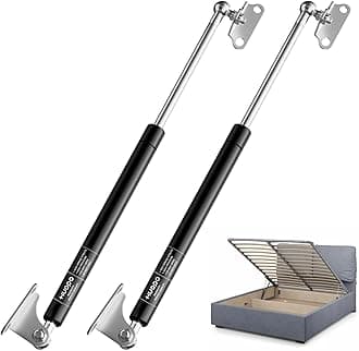 HUOPO 30 inch Gas Struts for Heavy Lid, 80lb/356N Lift Support Strut for RV Bed, Basement Hatch, Snowmobile Trailer Door, Awning Window, Heavy Duty Shocks Spring with Mounting Brackets, 2 Pcs